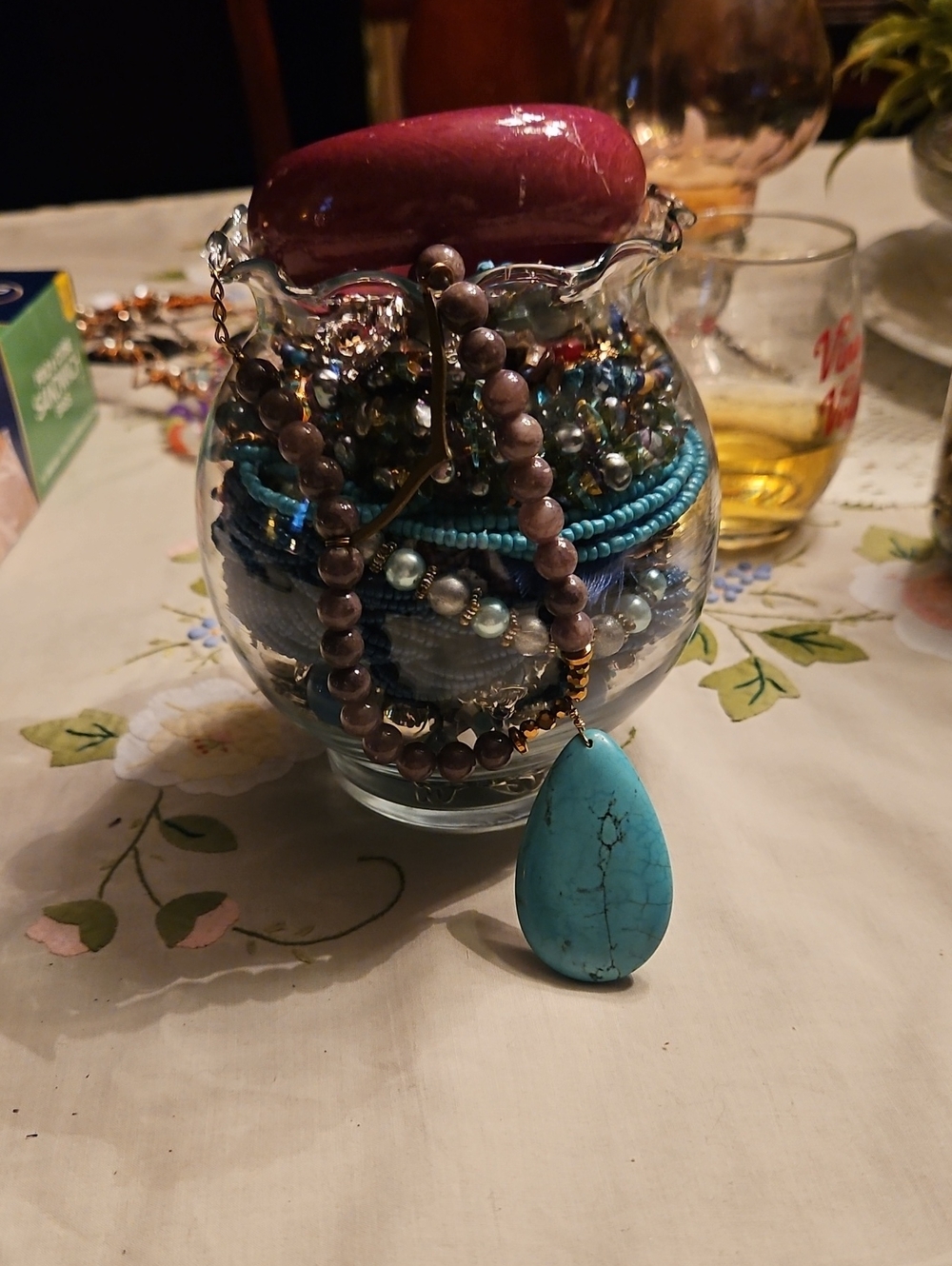 Jewelry Jar: Blue Tones Wearable
